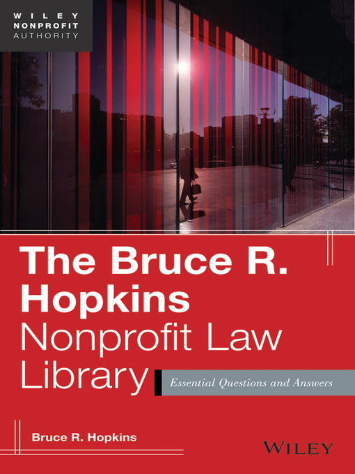 Title details for The Bruce R. Hopkins Nonprofit Law Library by Bruce R. Hopkins - Available